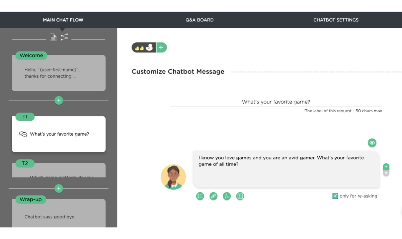 chatbot flow design: design a survey chatbot with best ai chat