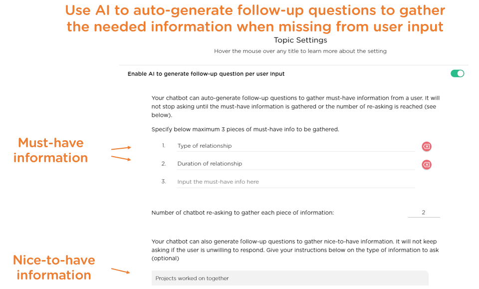 Instruct follow-up question generation