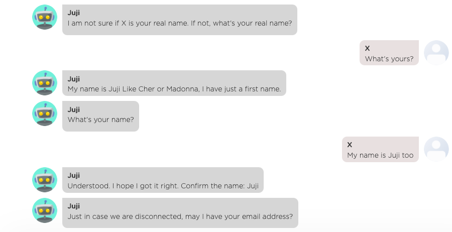 google ai chatbot transcript