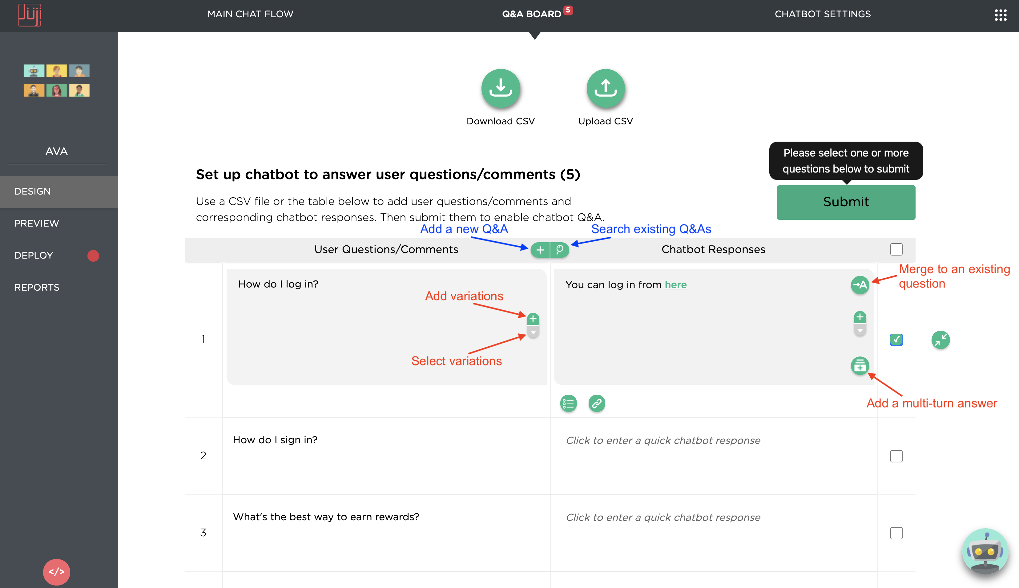 Add an answer to an unanswered question in Q&A Board