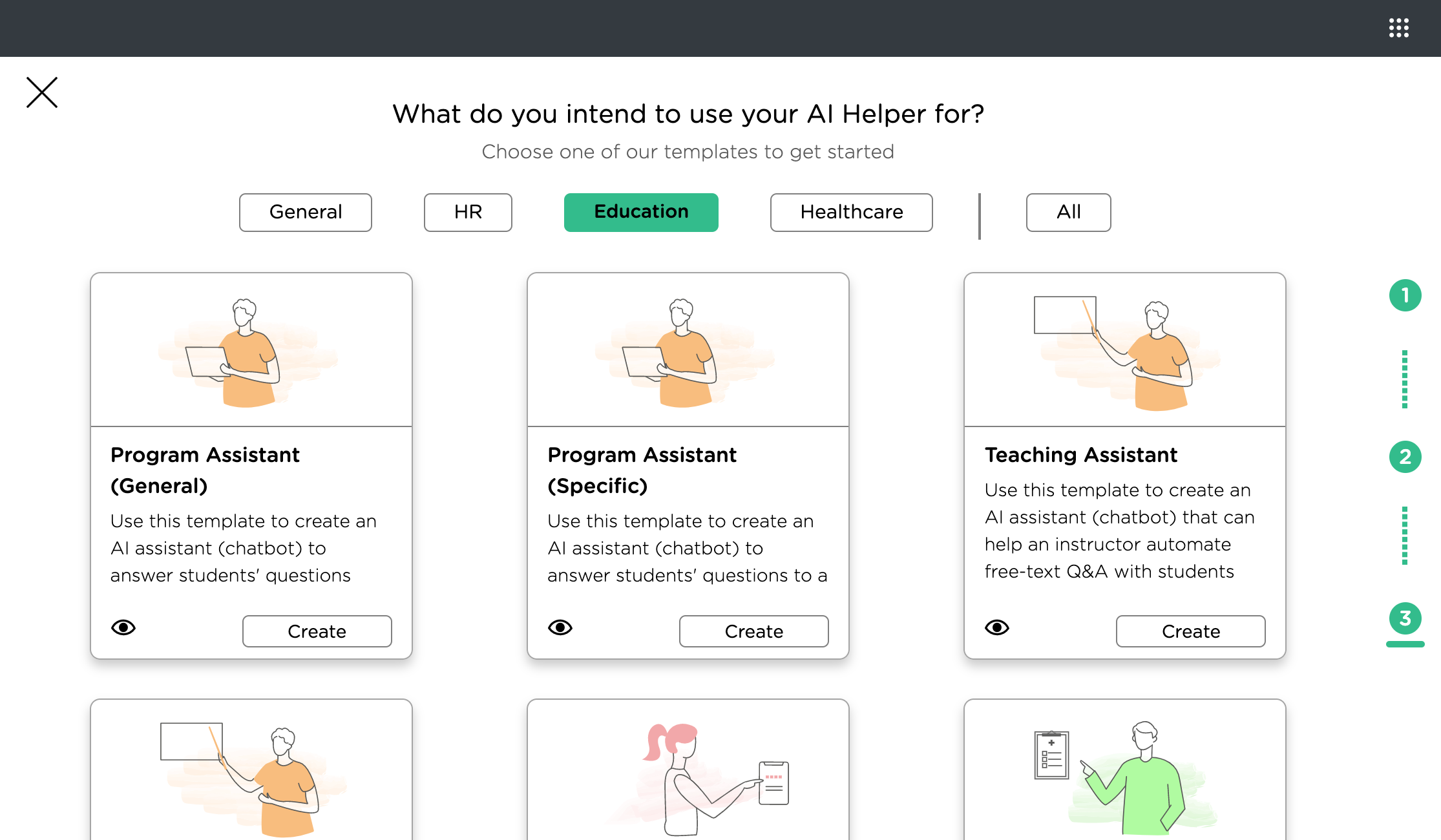 Juji Studio Education Chatbot Templates