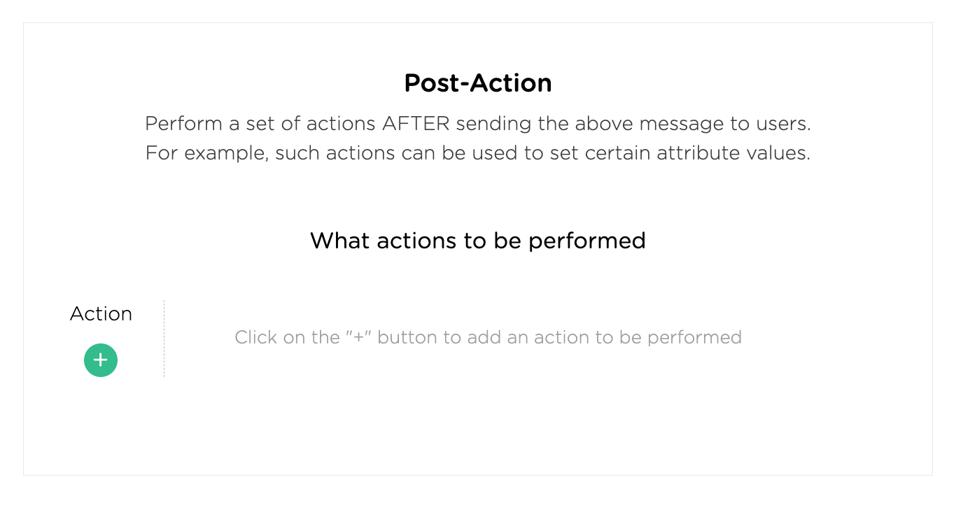 customize chatbot actions after sending a message